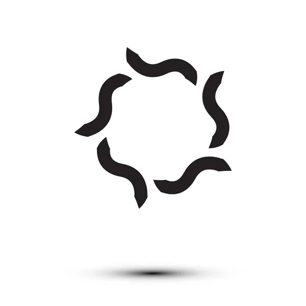 Logotipo preto sobre fundo branco no vetor EPS —  Vetores de Stock