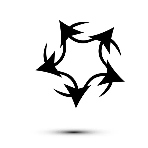 ベクター Eps の白い背景に黒のロゴ — ストックベクタ