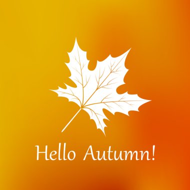 akçaağaç sonbahar arka plan bulanık turuncu vektör yaprak