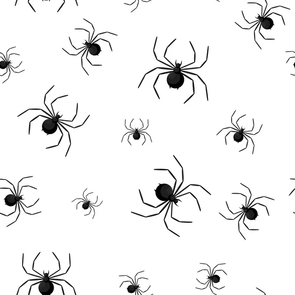 Patrón sin costuras con tela de araña en Halloween — Archivo Imágenes Vectoriales