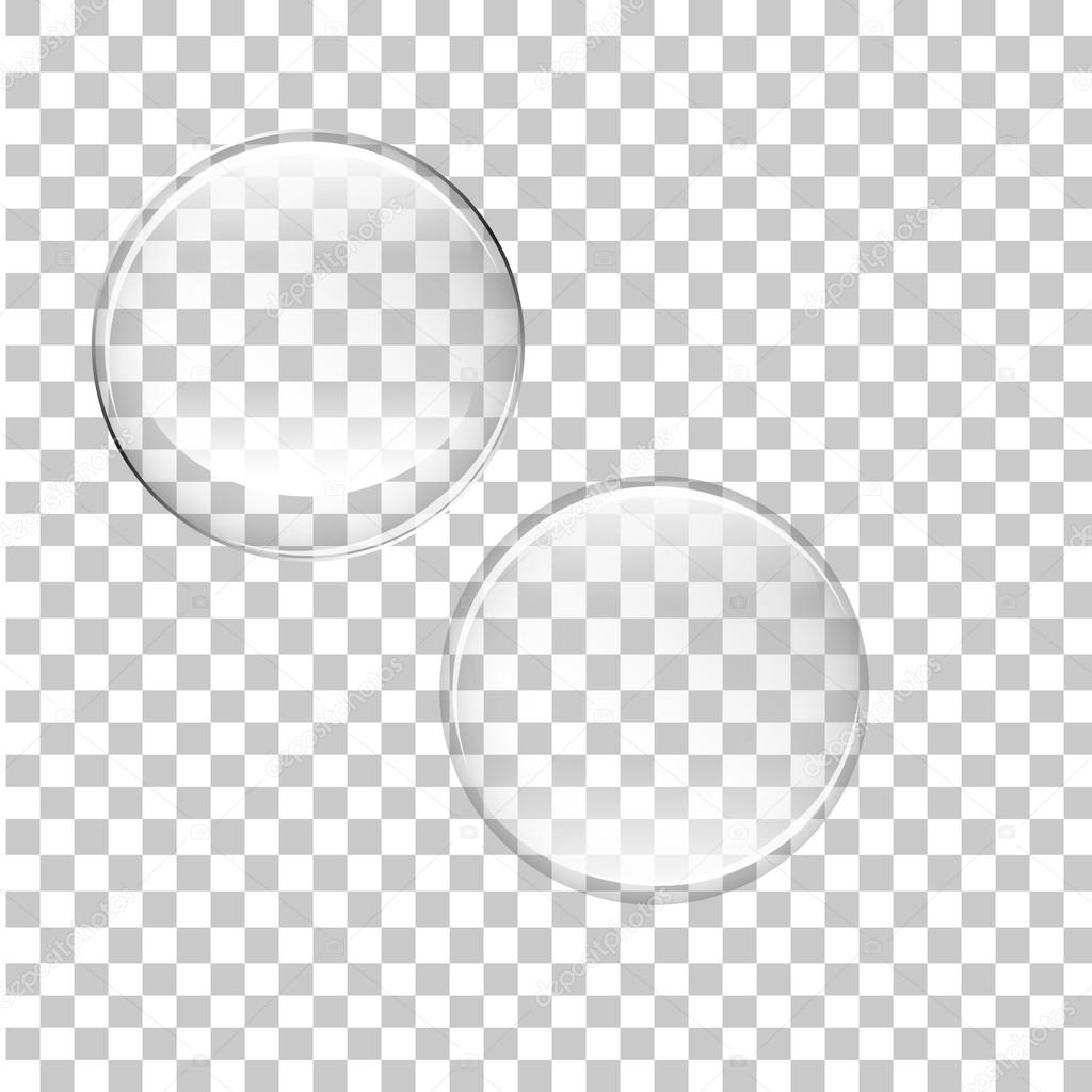 transparent bubbles vector isolated on background EPS 10