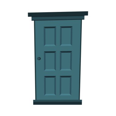 İnşaat ve tasarım için beyaz arka planda kapılar. Çizgi film tarzı. Vektör illüstrasyonu