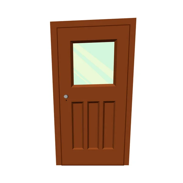 Set Puertas Sobre Fondo Blanco Para Construcción Diseño Estilo Dibujos — Vector de stock