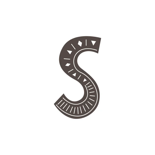 Alphabet Skandinavischen Stil Vektor Illustration Zum Handzeichnen — Stockvektor
