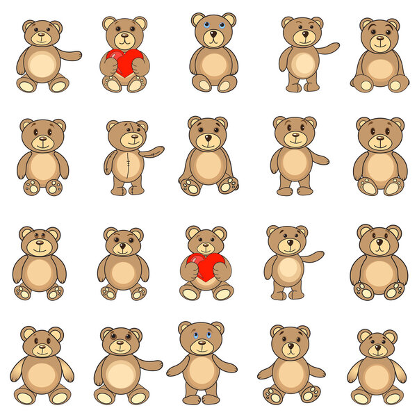 the collection bears in EPS vector
