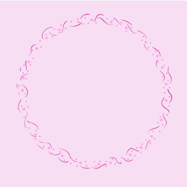 Pembe tatil çerçeve vektör 
