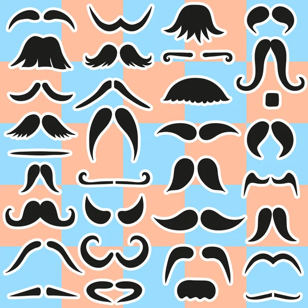 Conjunto de bigote en vector EPS — Archivo Imágenes Vectoriales