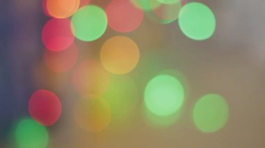 Sola kaydırma: Bokeh daireler yavaş yavaş rengini değiştirmek