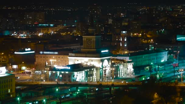 Volgograd vlakového nádraží timelapse — Stock video