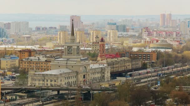 Volgograd trein station timelapse — Stockvideo