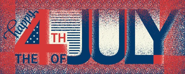 Joyeuse fête de l'indépendance USA. 4 juillet vecteur — Image vectorielle