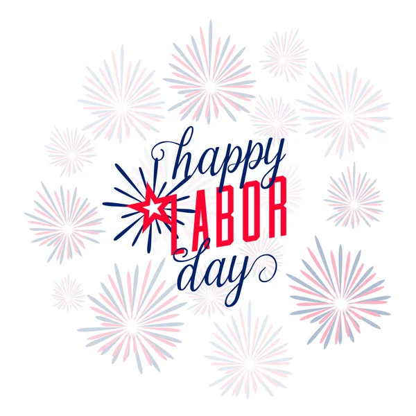 Illustrazione vettoriale di Happy Labor day USA — Vettoriale Stock