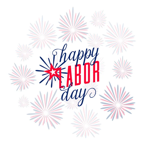 Vektor illustration av glad Labor day Usa — Stock vektor