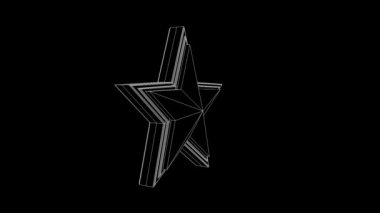 Tel çerçeve animasyon yıldız