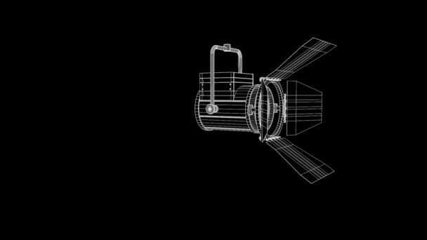 Destaque na animação Wireframe — Vídeo de Stock