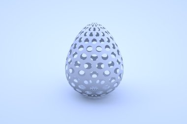 Şık 3d Paskalya yortusu yumurta