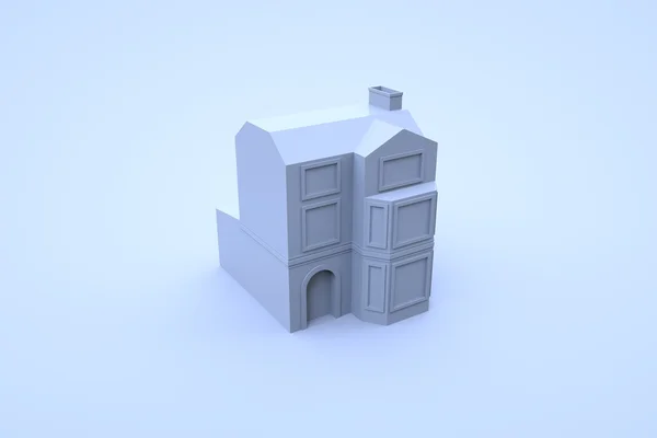 Beyaz minyatür yapı