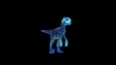 Dinozor Raptor Hologram