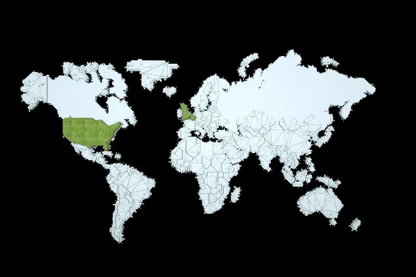 3 d 地球の動き。素敵な 3 d レンダリング — ストック写真