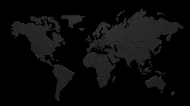 3D dünya hareket. Güzel 3d Render