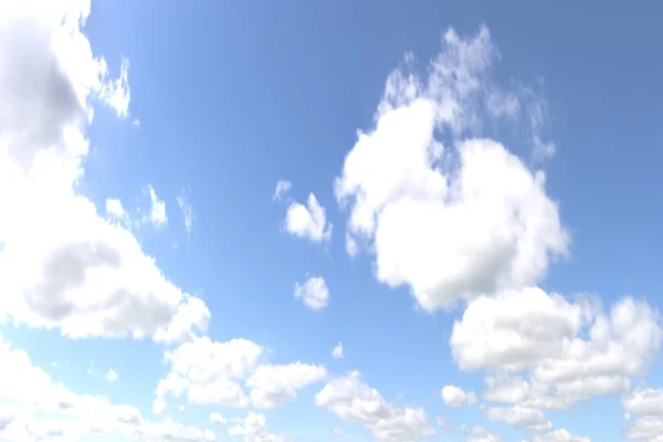 Ciel avec nuages en mouvement. Belle rendu 3D — Photo
