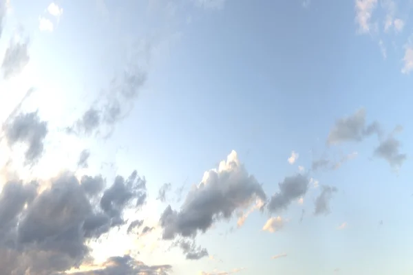 Hemel met wolken in beweging. Mooie 3D-Rendering — Stockfoto