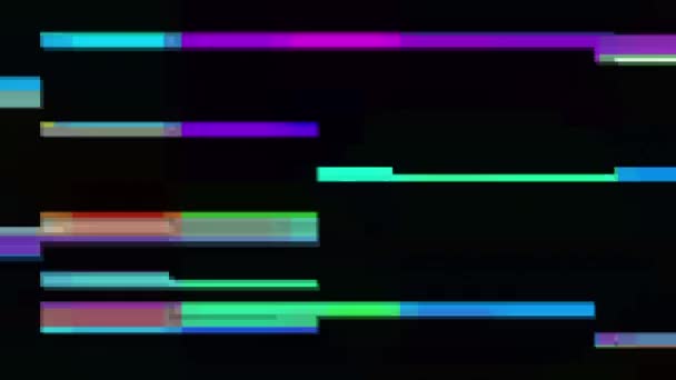 Retro slechte Tv Glitch — Stockvideo