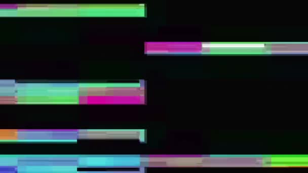 Retro dålig Tv Glitch — Stockvideo