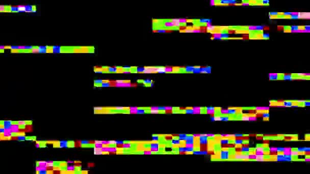 Retro slechte Tv Glitch — Stockvideo