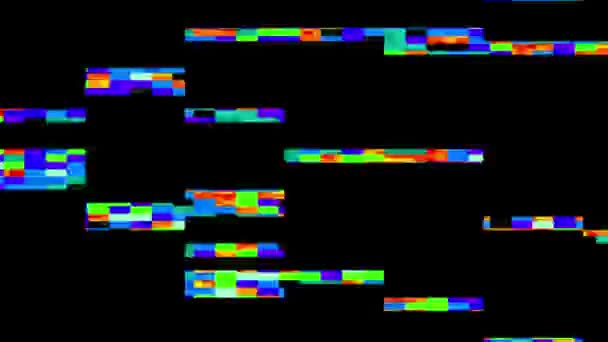 Retro slechte Tv Glitch — Stockvideo