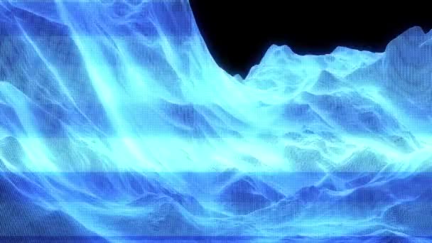 Hologramme numérique Canyon ou Mountain Wireframe 