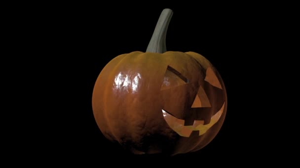 Calabaza Halloween Glitch — Vídeo de stock