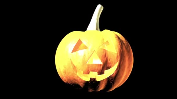 Calabaza Halloween Glitch — Vídeos de Stock