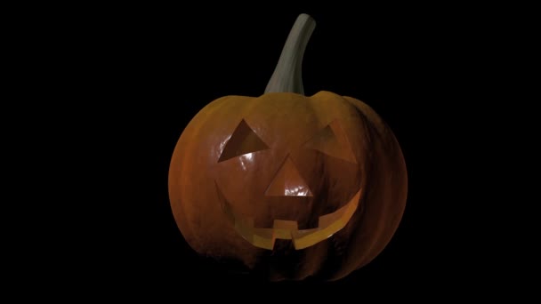 Pumpa Halloween Glitch — Stockvideo