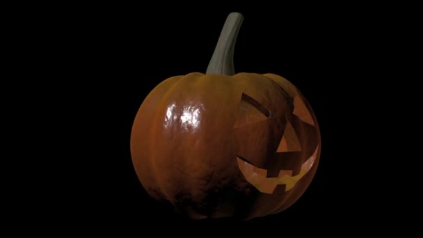 Tök Halloween fénylik — Stock videók