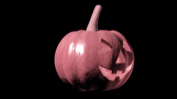 Pumpa Halloween Glitch — Stockvideo