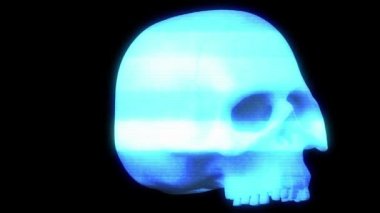 Hologram dijital kafatası