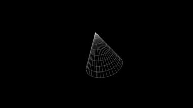 Soyut şekil tel çerçeve animasyon