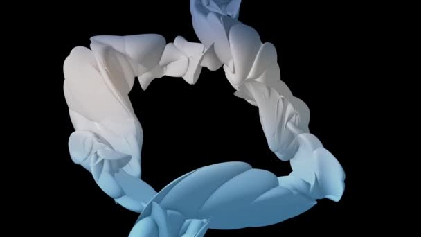 Forme 3D abstraite en action — Video