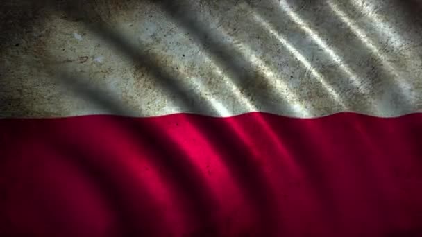 Drapeau Polsk en mouvement 