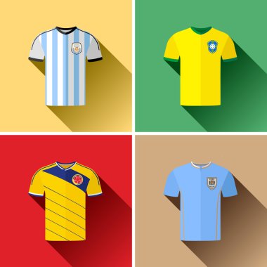 Güney Amerika Futbol Jersey Set