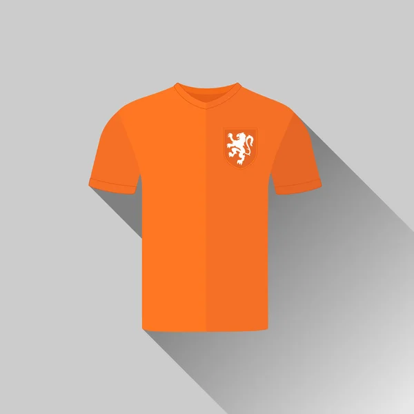 Holanda Futebol Jersey — Vetor de Stock