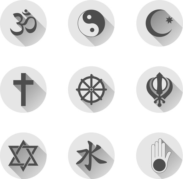 Religious Flat Icons Set