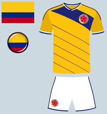 Kolombiya futbol Jersey simgesi