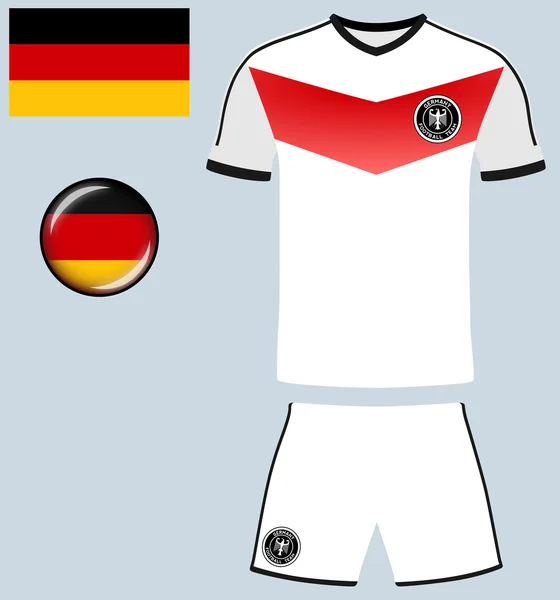 Alemania Jersey de fútbol icono — Archivo Imágenes Vectoriales