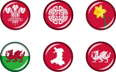 Galler parlak Icon Set