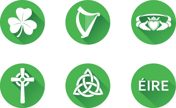 İrlanda düz Icon Set