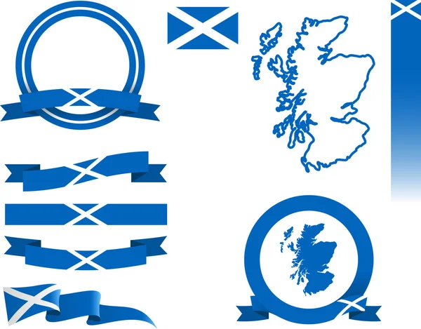 Scotland Banner Set — Stock Vector