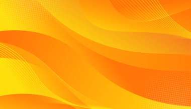 Soyut Sarı ve Turuncu Eğimli Dalga Arkaplanı