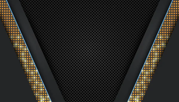 Altın Noktalı Soyut Karanlık Arkaplan